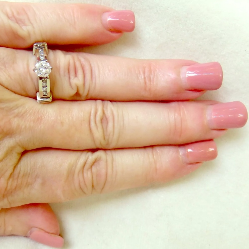 Diamond engagement ring .60 total weight